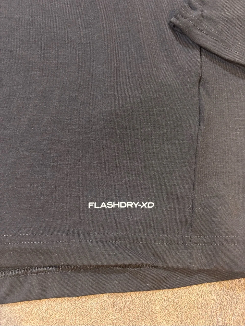 The North Face Black Hooded Long-Sleeve Performance Top FlashDry-XD Mens Large